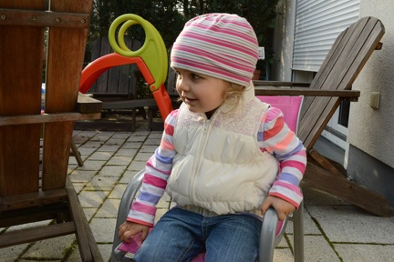 Greta in her Pink Chair2